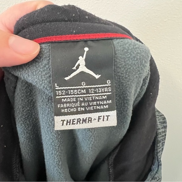 Jordan Gray & Red Therma-Fit Full Zip Hooded Jacket - Picture 3 of 4